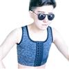BaronHong Tomboy Trans Lesbian Summer Chest Binder Corsetto Plus Size Colorful Canotta Corta