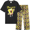 SPONGEBOB SQUAREPANTS Pigiama Uomo y Adolescenti Set Pigiami con T-Shirt e Pantaloni Lunghi Abbigliamento da Casa Regalo Uomo