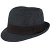 Hut Breiter Breiter Cappello di paglia Trilby, cappello estivo Pork Pie, cappello da sole 100% carta stropicciabile, set colorato delicato sulla pelle e confortevole