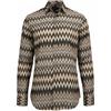 Radwa Fashion & Lifestyle Radwa - Camicia da Uomo con Stampa Cachemire Bianco e Nero e Diversi Motivi, 100% Viscosa, Maniche Lunghe, Tutte Le Taglie EU