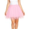 JClorix Gonna in Tulle Tutu Corta Petticoat Sottogonna con Vita Elastica per Donna - Carnevale Halloween Matrimonio Danza Cosplay Rockabilly Party Sera Mini Jupe