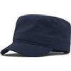 YAMEE Cappello militare XXL, cappello piatto a testa grande, unisex, oversize, in cotone, cappello da cadetto, a becco corto, adatto per 69,9 - 64,8 cm