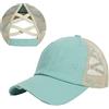 YAMEE Cappello da Baseball Donna Estate Pony cap, Berretto da Baseball da Donna a Coda di Cavallo, ponycap Asciugatura Rapida Cappello Cappello con Visiera(Circonferenza della Testa: 57-58 cm)