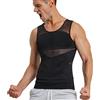 CHUMIAN Canotta Contenitiva Snellente Uomo Maglietta Compressione Uomo Modellante Dimagrante Intimo Maglia T Shirt Sportivo