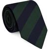 Remo Sartori - Cravatta Extra Lunga XL in Reps di Seta Regimental, Lunghezza da 155 cm a 175 cm, Made In Italy