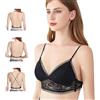 BWOOOWE Bralette Pizzo Donna Schiena Scoperta Reggiseno Triangolo Senza Ferretto Top Intimo Elegante con Design Incrociato sulla Schiena per Uso Quotidiano