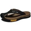 EKsma Sandali da trekking da uomo di grandi dimensioni, pantofole chiuse in vera pelle alla moda, scarpe da spiaggia traspiranti for escursioni all'aperto