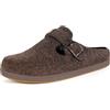 Sisttke Pantofole Donna Uomo Ciabatte Feltro Slippers | Plantare Intercambiabile,Unisex,Invernali Chiuse,Caldo Comode,Antiscivolo Soglia,Home Scarpe,Ragazza,Casa Fluffy,Gomma