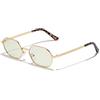 D.Franklin Occhiali da sole - Unisex - Con lenti protettive UV - Modello capri - Ovali - Per uomo e donna - Sunglasses