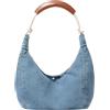 Aulenge Borsa a Spalla in Denim Vintage per Donna Borsa a Tracolla con Multiple Tasche Utilitarie Borsa a Tracolla in Tela Resistente Stile Casual per Quotidiano Viaggio e Shopping