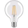 oniroview Lampada Led Globo Vintage E27 11W Dimmerabile Luce Calda 2700K Vetro Trasparente 1521 Lumen 125mm
