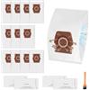Spofan 12 Sacchetti per Aspirapolvere CO Compatibili con Miele Pure CO per Aspirapolvere Guard M1 S8380 Flex Select Parquet XL Silence Performance Cat & Dog Serie con 4 Filtri Scarico