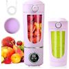 MIUUIPI Frullatore portatile, frullatore da 700 ml, mini frullatore con 12 lame in acciaio inox e display digitale, frullati ricaricabili e frullati più piccoli per viaggi, cucina, fitness (Lila-A)