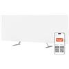 JOULE Production Stufa Elettrica Intelligente 700W - Riscaldatore a Infrarossi & Convettore in Vetro Temperato, a Basso Consumo & Silenziosa, Controllo App, Portatile e da Parete, Bianco, Made in UE