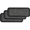 Astra Zerbino per esterni e interni - 25x60 cm Set da 3 Motivo grigio - Zerbino antiscivolo - Tappeto cattura-sporco molto resistente - Zerbino per gradini
