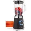 Nutrilovers Frullatore con caraffa in vetro, 1300 W, 1,3 l, senza BPA | Cristallo