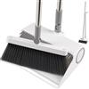 Mitclear Set Paletta e Scopa con Manico Lungo, Spazzola Rotante a 180° | Paletta Domestica con Bordo in Lega di Alluminio, Adatta per Pulizia dei Pavimenti, Giardino, Casa, Cucina, Ufficio(140cm)