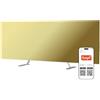 JOULE Production Stufa Elettrica Intelligente 700W - Riscaldatore a Infrarossi & Convettore in Vetro Temperato, a Basso Consumo & Silenziosa, Controllo App, Portatile e da Parete, Oro, Made in UE