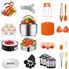 Artcome Set di 91 accessori per pentola istantanea 5.6.8 Qt, set di accessori per pentole a pressione - 60 pezzi di carta pergamena, teglia a molla, rastrelliera impilabile per uova e altri