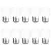 HUAMu Lampadina led E27, lampadina festone decorativa 2W, lampadina piccola pallina da golf, bianco freddo, materiale PC AC220V-240V, confezione da 10