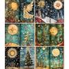 Craft Kreatively Carta di riso per decoupage della vigilia di Natale, 21 x 26,5 cm, 6 fogli, 6 disegni unici, versatili disegni natalizi per progetti artistici e artigianali CRAFT KREATIVELY