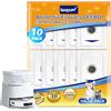 KEEPOW 10 Pezzi Sacchetti per Aspirapolvere per ECOVACS DEEBOT T30/T30 OMNI Aspirapolvere, Accessori Ad Alta Capacità da 3L, Sacchetti Ricambio Antibatterico a 4 Strati Filtrato