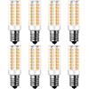 RANBOO E14 LED 9W equivalenti a 75W, Bianco Caldo 3000K 750LM, Non-Dimmerabile, AC 220-240V, 360 Gradi Angolo del Fascio, Mini Ceramica Lampadina, No sfarfallio, 8 Pezzi