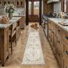 PureCozy Vintage Tappeto Passatoia Cucina 60x240cm Marrone Antiscivolo | Lavabile in Lavatrice,Tappeto Corridoio,Camera da Letto,Sala Soggiorno,Pelo Corto,Carpet,Runner Rug