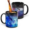 MUGKISS Tazza Bilancia,12oz costellazione tazza di caffè,12 tazze immagine stellare,Ceramica delicata novità riscaldata tazza di caffè