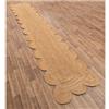 DecorAvenue Tappeto smerlato in iuta naturale intrecciata, bohémien, per soggiorno e casa colonica (naturale, 60 x 100 cm)