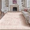 PureCozy Tappeto Salotto 200x300cm Rosa Antiscivolo | Lavabile in Lavatrice, Tappeti, Vintage, Carpet, Camera da Letto, Soggiorno, Ufficio, Grande, Carpets, Pelo Corto, Rug