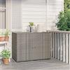 Homgoday Armadio da giardino, armadietto per attrezzi, grigio, 100 x 55,5 x 80 cm
