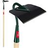 KADAX Hoe, Zappa da Giardino in Metallo, Erba con Un Lungo Gambo Fatto in Legno, Accessori da Giardino Rimuovere Le, Zappe allentarsi, ventilare e diserbo (14 cm)