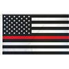 AZ FLAG Bandiera Stati Uniti Thin Red Line 150x90 cm 2 Occhielli | Uso interno ed esterno bandiera decorativa americana USA Thin Red Line doppie cuciture e bordi rinforzati poliestere 100D