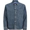 JACK & JONES Jorjames Denim Teddy Overshirt LS Jorjames Denim Teddy Overshirt LS Uomo (Pacco da 1)