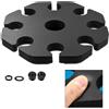 Supporto Multi Microfono per 8 Microfoni Finitura Nera Compatto Organizer Stand