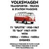 F Clymer VOLKSWAGEN TRANSPORTER 1950 - 1979 1200cc - 1600cc WORKSHOP (Tascabile)