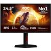 AOC G4 25G4KUR Monitor PC 62,2 cm [24.5] 1920 x 1080 Pixel Full HD LED Nero, Ros