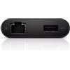 DELL YRPDK adattatore grafico USB Nero (Adaptor USB-C To HDMI/VGA/ - Ethernet/US