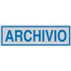 CARTELLI SEGNALATORI TARGHETTA ADESIVA 165x50mm ARCHIVIO 96689