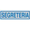 CARTELLI SEGNALATORI TARGHETTA ADESIVA 165x50mm SEGRETERIA 96690