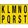 CARTELLI SEGNALATORI Foglio con 10 lettere autoadesivi da K a T nero/giallo 56x99mm 905KT