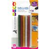 DECO 12 stick colle glitter assortite per pistola mini TG02M Ø.7mm - lungh.10cm DECO 12071