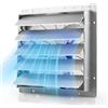 VEVOR Ventilatore di Estrazione con Persiane 624 mm Aspiratore da Parete, Alette Automatiche, Struttura in Acciaio, Bassa Rumorosità, Motore AC, 6679 CFM per Sottotetto, Garage, Fienile e Officina