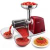 VEVOR Passapomodoro Potenza Nominale da 150W per Passate 40 kg/h Rosso Macchina Spremiapomodoro, Preparazione per Piatti, Pressa per Pomodori in Acciaio Inox, Setacci di Ricambio da 1/1,5/3/6 mm