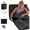 VEVOR Coperta Sauna a Infrarossi Portatile, 185 x 90 cm, in Pelle PU, Nero, Sacco Sauna Integrale con Temperatura e Timer Regolabili, Riscaldamento Uniforme per Benessere e Relax, con Telo e Borsa