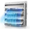 VEVOR Ventilatore di Estrazione con Persiane 413 mm Aspiratore da Parete, Alette Automatiche, Struttura in Acciaio, Bassa Rumorosità, Motore AC, 2270 CFM per Sottotetto, Garage, Fienile e Officina