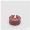 EDG Enzo De Gasperi Set 2 Candele LED Glitter H3 Ø7 cm Bordeaux IP20 - Candele Decorative Natalizie