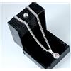 Ciondolo Donna Punto Luce Diamante Rosa Rotondo 1,08 Ct Argento 925