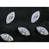 1.5 X 3 MM Loose Cvd Diamante Taglio Marchesa D Colore 5 Pezzi Lotto If Purezza